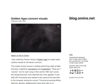 Tablet Screenshot of blog.omine.net